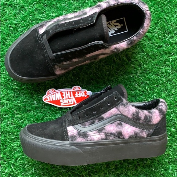 VANS OLD SKOOL PLATFORM MIX LEOPARD PINK/BLACK WMN - Picture 9 of 16